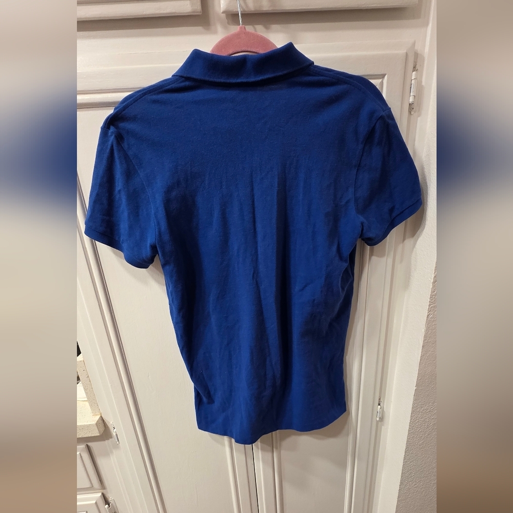 Ralph Lauren Women's Classic Fit Polo in Deep Blue ~ Size Medium - Picture 3 of 9